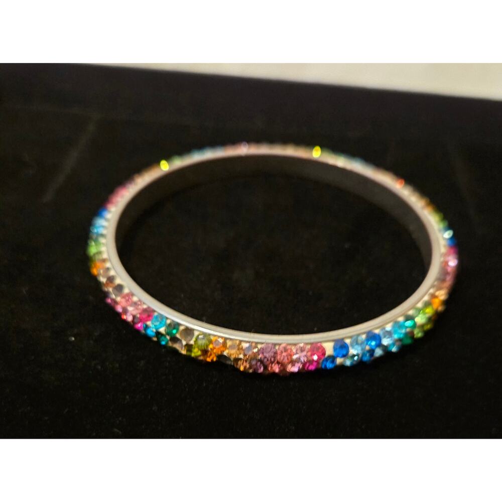 Vintage Y2K Rainbow Crystal Bracelet